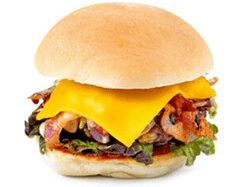 Cheeseburger with Salad