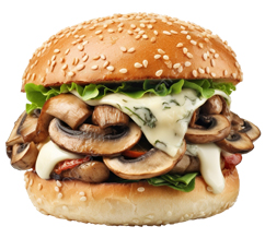 Mushroom Cheese Burger